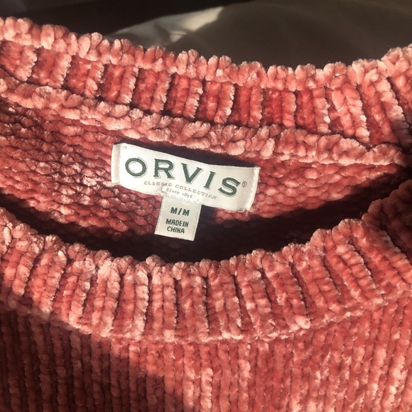 Orvis Pink Soft Crew Neck Sweater Size medium - Picture 6 of 8